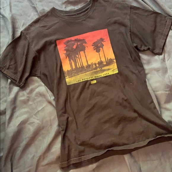 vans palm tree t shirt